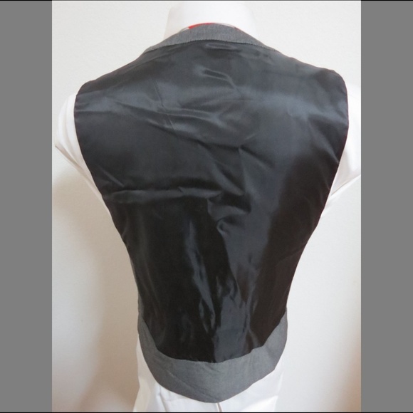 Sz L Gray Sovereign Code Slim Fit Mens #31M Suit Vest - Picture 2 of 8